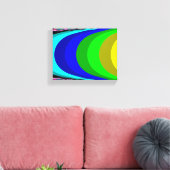 We hebben een regenboog nodig - fractale kunst canvas afdruk (Insitu (Woonkamer))