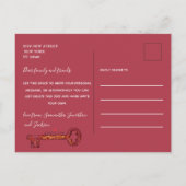 We hebben een rode foto gemaakt. aankondigingskaart (Achterkant)