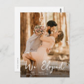 we hebben een romantische trouwaankondiging ontwik briefkaart (Voorkant / Achterkant)