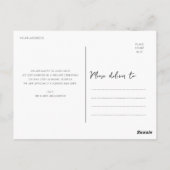 we hebben een romantische trouwaankondiging ontwik briefkaart (Achterkant)