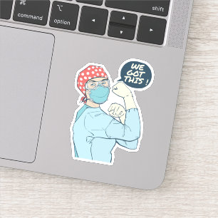 We hebben een Rossie de verpleegster. Sticker