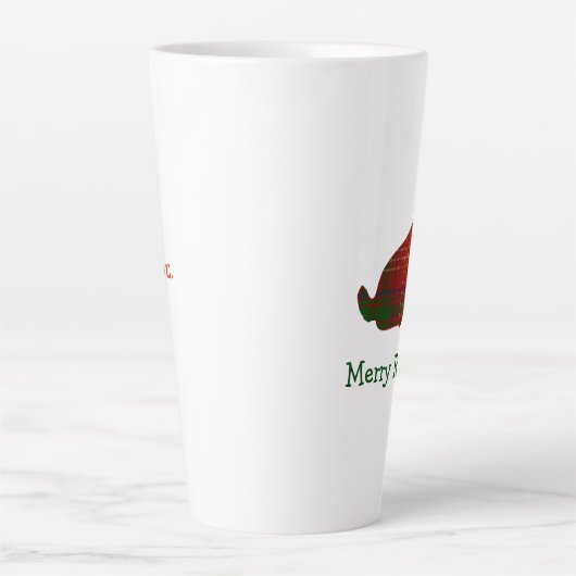 We hebben een Scottie Dog Juist Merry Ruff. Ruff. Latte Mok (Voorkant)