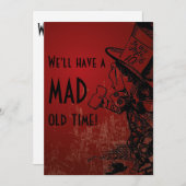 We hebben een slechte oude tijd! (Mad Hatter - roo Kaart (Voorkant / Achterkant)