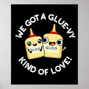 We hebben een soort van liefdesdrang Pun Dark BG Poster