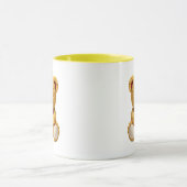 We hebben een teddybeer, een echt hart. mok (Midden)