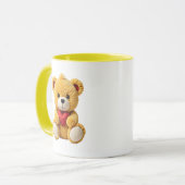 We hebben een teddybeer, een echt hart. mok (Voorkant links)