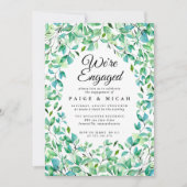 We hebben een Tropisch Verloving aangekondigd Kaart (Voorkant)