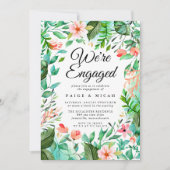We hebben een Tropisch Verloving aangekondigd Kaart (Voorkant)