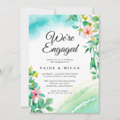 We hebben een Tropisch Verloving aangekondigd Kaart (Voorkant)