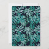 We hebben een Tropische bruine bruiloft. Kaart (Achterkant)