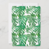 We hebben een Tropische bruine bruiloft. Kaart (Achterkant)