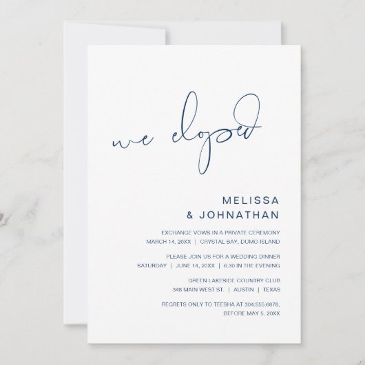 We hebben een uitnodiging voor een huwelijksfeest (Voorkant)