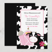 We hebben een uitstekende uitnodiging voor Cow Mov (Voorkant / Achterkant)