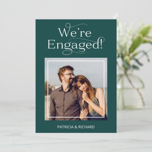 We hebben een Verloving aangekondigd Aankondiging (Staand voorkant)