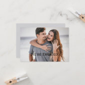 We hebben een Verloving aangekondigd Kaart (Voorkant / Achterkant in situ)