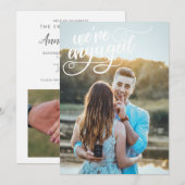 We hebben een Verloving aangekondigd Kaart (Voorkant / Achterkant)