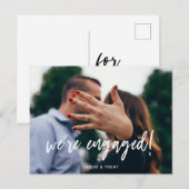 We hebben een Verloving kondiging Briefkaart (Voorkant / Achterkant)