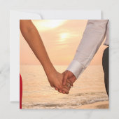 We hebben een Verloving met Simple Photo Black Whi Kaart (Achterkant)