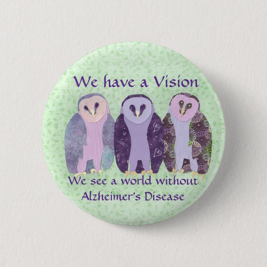 We hebben een visie ronde button 5,7 cm (Voorkant)