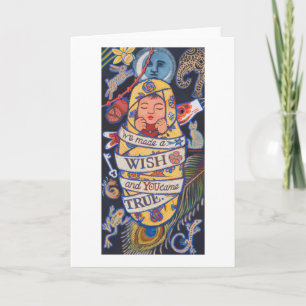 We hebben een wens gedaan en jij bent uitgekomen kaart