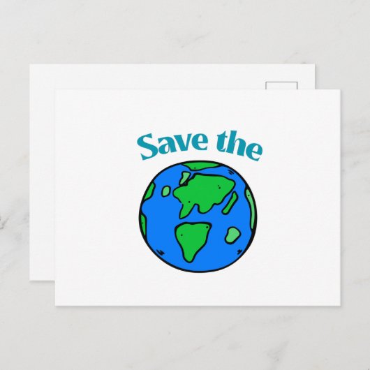 We hebben één wereld - bespaar het briefkaart (Voorkant / Achterkant)