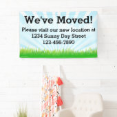 We hebben een zakelijke bewegende gebanner gemaakt spandoek (Insitu)