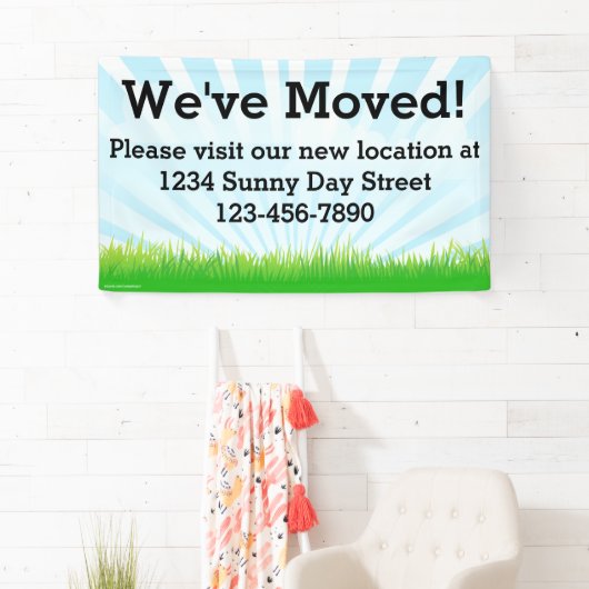 We hebben een zakelijke bewegende gebanner gemaakt spandoek (Insitu)