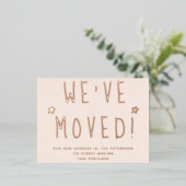 We hebben eenvoudig zwart wit script verplaatst folie uitnodiging briefkaart (Staand Voorkant)