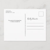 We hebben Eenvoudige aangepaste fotovakantie verpl Aankondigingskaart (Achterkant)