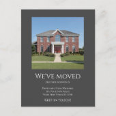 We hebben eenvoudige foto grijs verplaatsen verpla aankondigingskaart (Voorkant)