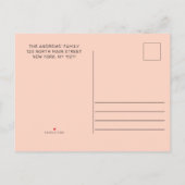 We hebben eenvoudige Schattigee groene roze cactus Aankondigingskaart (Achterkant)