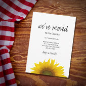 We hebben eenvoudige zonnebloem verplaatst aankondiging