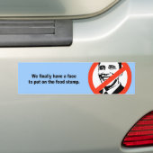 We hebben eindelijk een gezicht om de voedselstemp bumpersticker (Op auto)