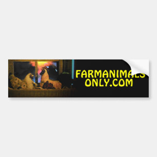 We hebben elkaar ontmoet op Farmanimalsonly.com Bumpersticker