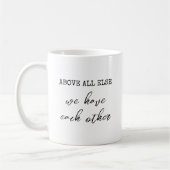 We hebben elkaar sentimentele koffie Mok cadeau (Links)