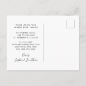 We hebben Emerald Green Eucalyptus New Address Ann Aankondigingskaart (Achterkant)