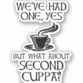 We hebben er een gehad, ja, maar hoe zit het met d sticker (Voorkant)