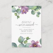 We hebben Eucalyptus adreswijziging verplaatst Visitekaartje (Voorkant)