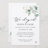 We hebben Eucalyptus bruiloft aankondiging (Voorkant / Achterkant)