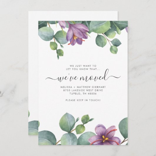 We hebben Eucalyptus Foliage-beweging verplaatst Aankondiging (Voorkant / Achterkant)