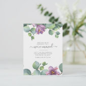 We hebben Eucalyptus Greenery Floral Moving Briefkaart (Staand voorkant)