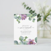 We hebben Eucalyptus Greenery Floral Moving Briefkaart (Staand voorkant)