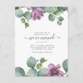 We hebben Eucalyptus Greenery Floral Moving Briefkaart (Voorkant)