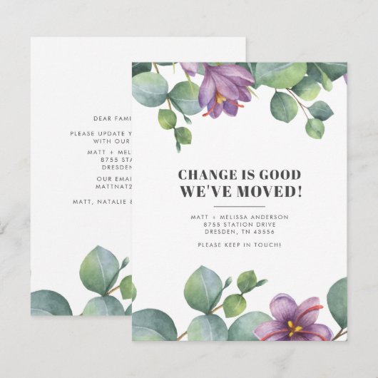 We hebben Eucalyptus Greenery Moving (Voorkant / Achterkant)