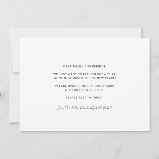 We hebben Eucalyptus Greenery Sunflower Moving Aankondiging (Achterkant)