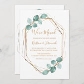 We hebben Eucalyptus groen goud Lijst verplaatsen Aankondiging (Voorkant / Achterkant)