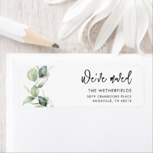 We hebben Eucalyptus Moving Retouradres verplaatst Etiket