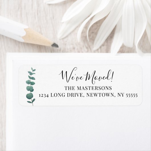 We hebben Eucalyptus retouradres verplaatst Etiket (Insitu)