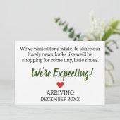 We hebben even gewacht om ons prachtige nieuws te  aankondiging (Staand voorkant)