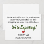 We hebben even gewacht om ons prachtige nieuws te  aankondiging (Voorkant / Achterkant)